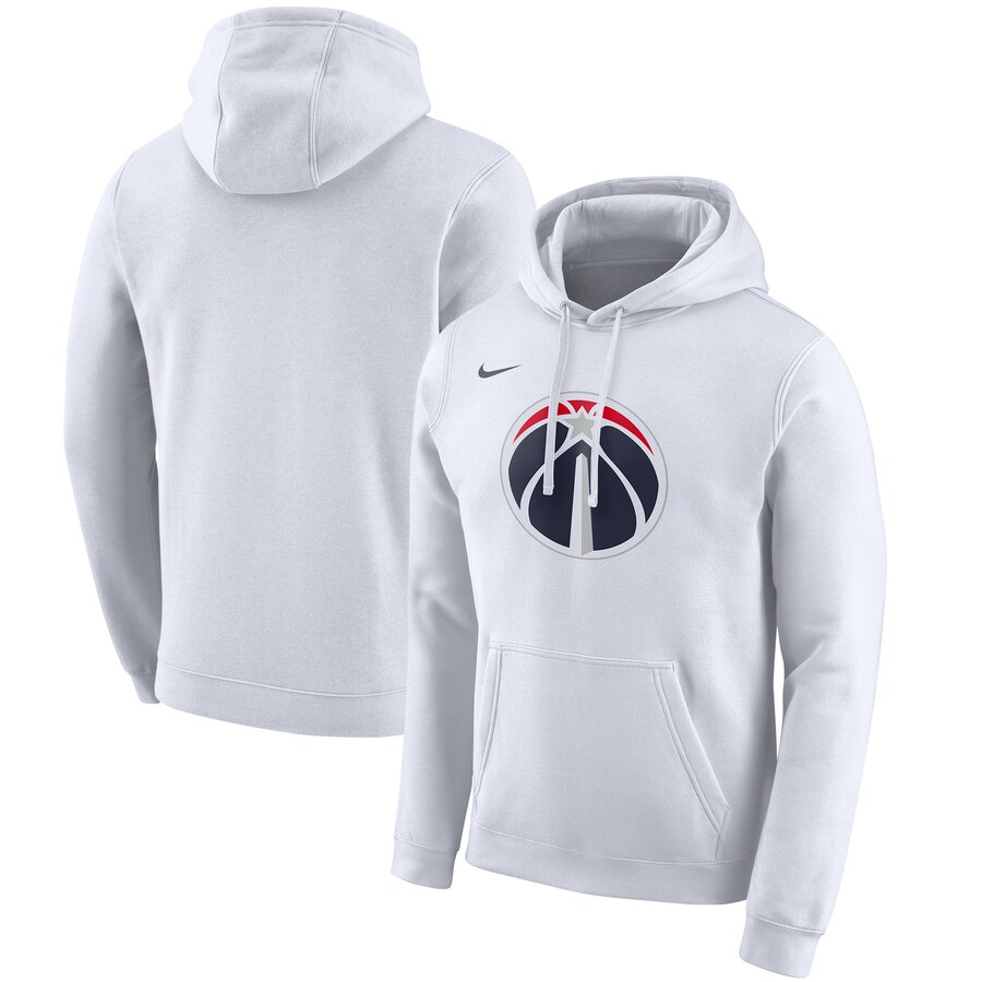NBA Washington Wizards Nike 201920 City Edition Club Pullover Hoodie  White-0